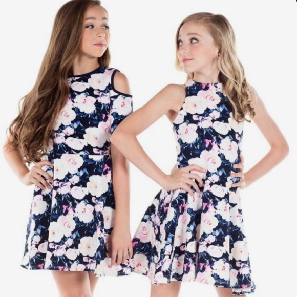 Miss Behave Floral Fit & Flare Sleeveless Dress - Picture 1 of 9